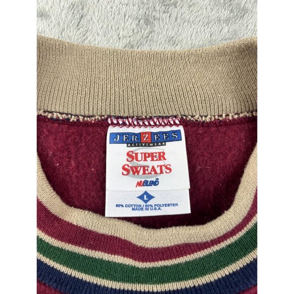 VTG TSSAA State Championship Jerzees Super Sweats Sweatshirt Men Large Burgundy - Picture 3 of 13